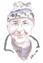 Portrait d'Etienne Loyon, aquarelle par Jean-Baptiste Couasnon 2007
